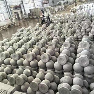 荆门芝麻白圆球 石球 挡车球