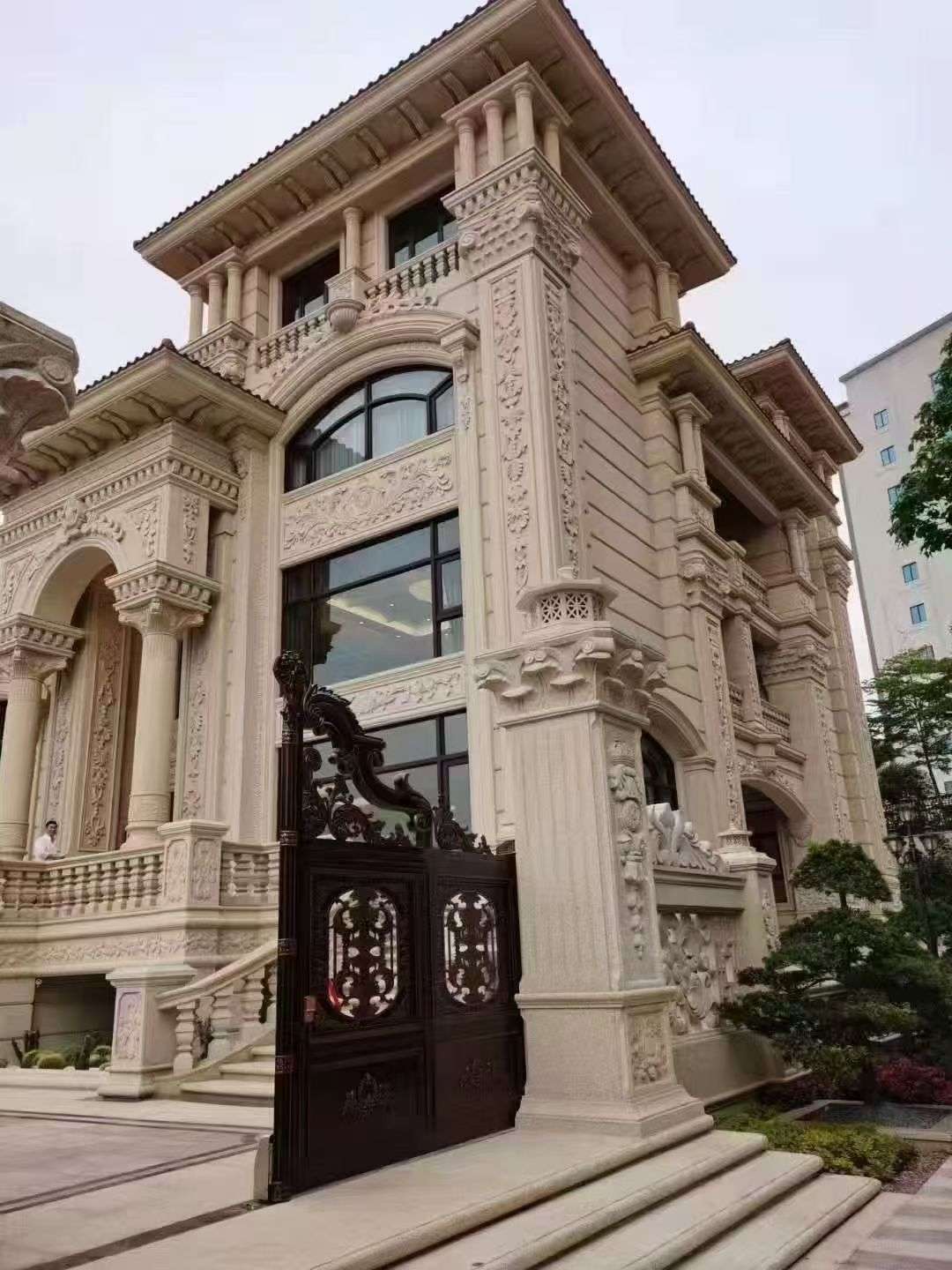 荆门黄金麻别墅外墙异形定制