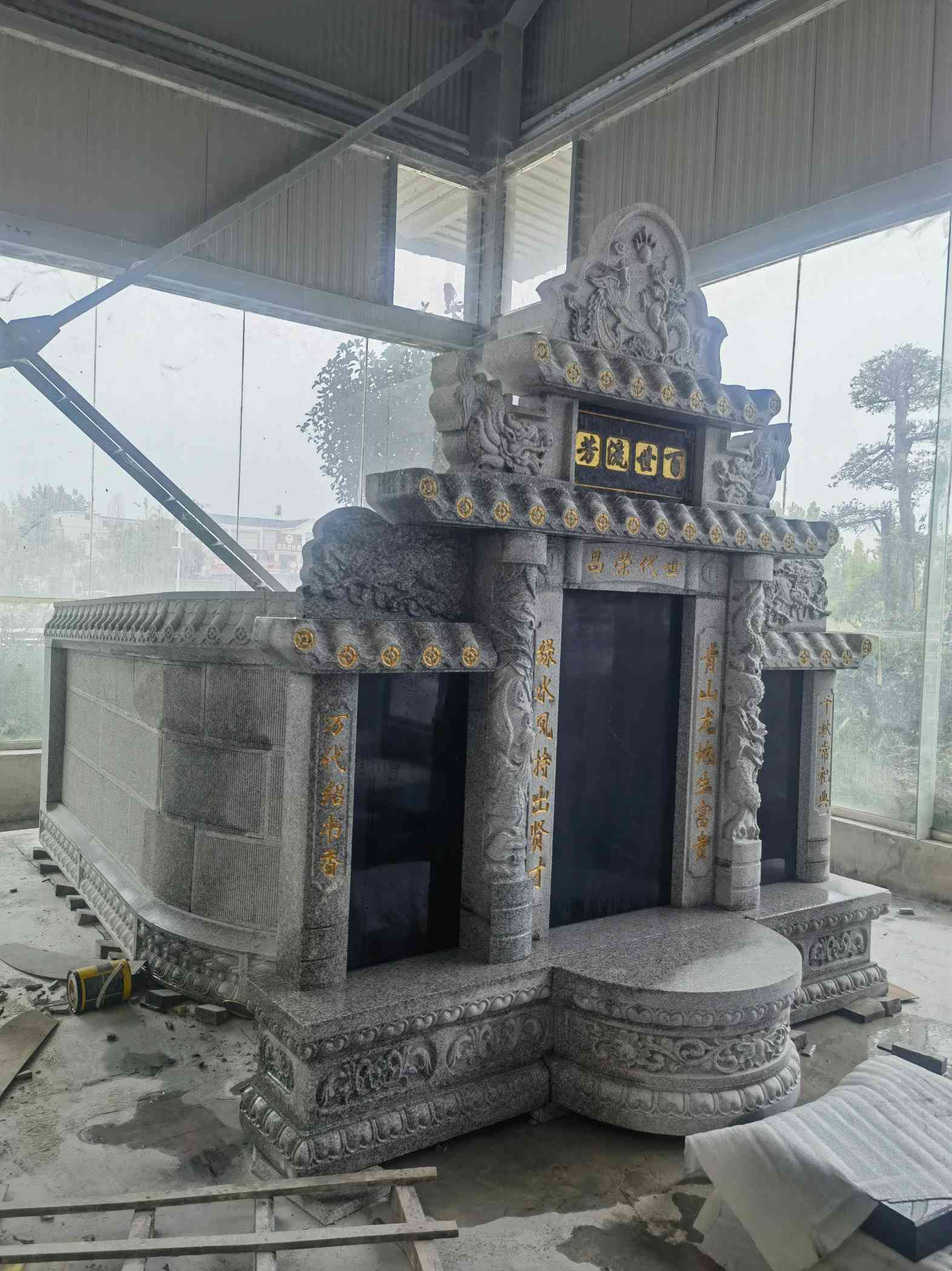 荆门套墓 墓碑 围坟石 异形定制